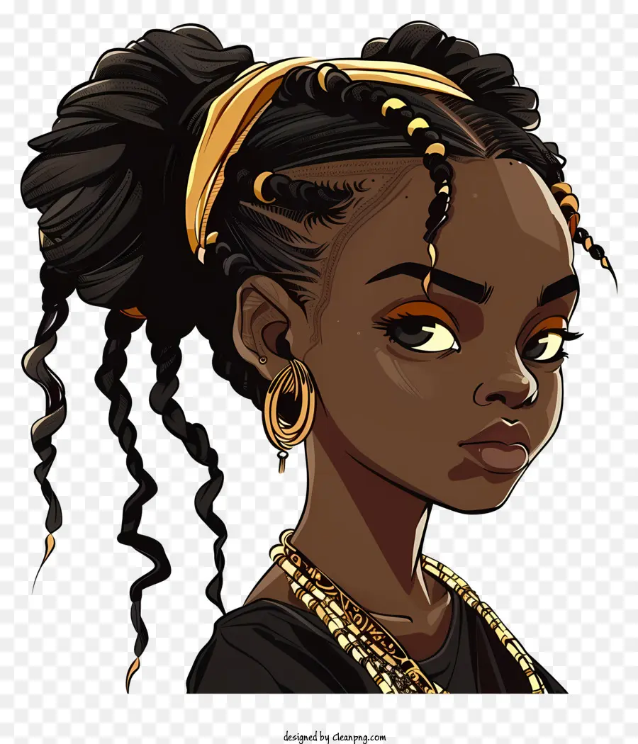 Jeune Fille Africaine，Noir Femme PNG