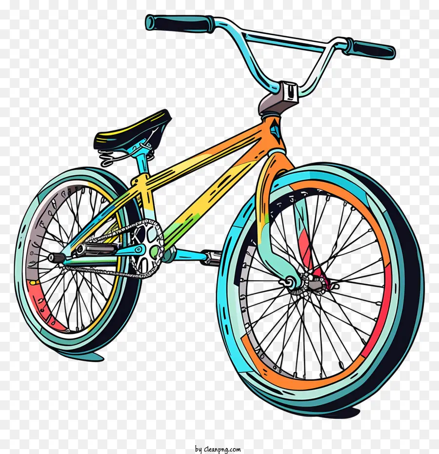 Vélo Bmx，Vélo Coloré PNG