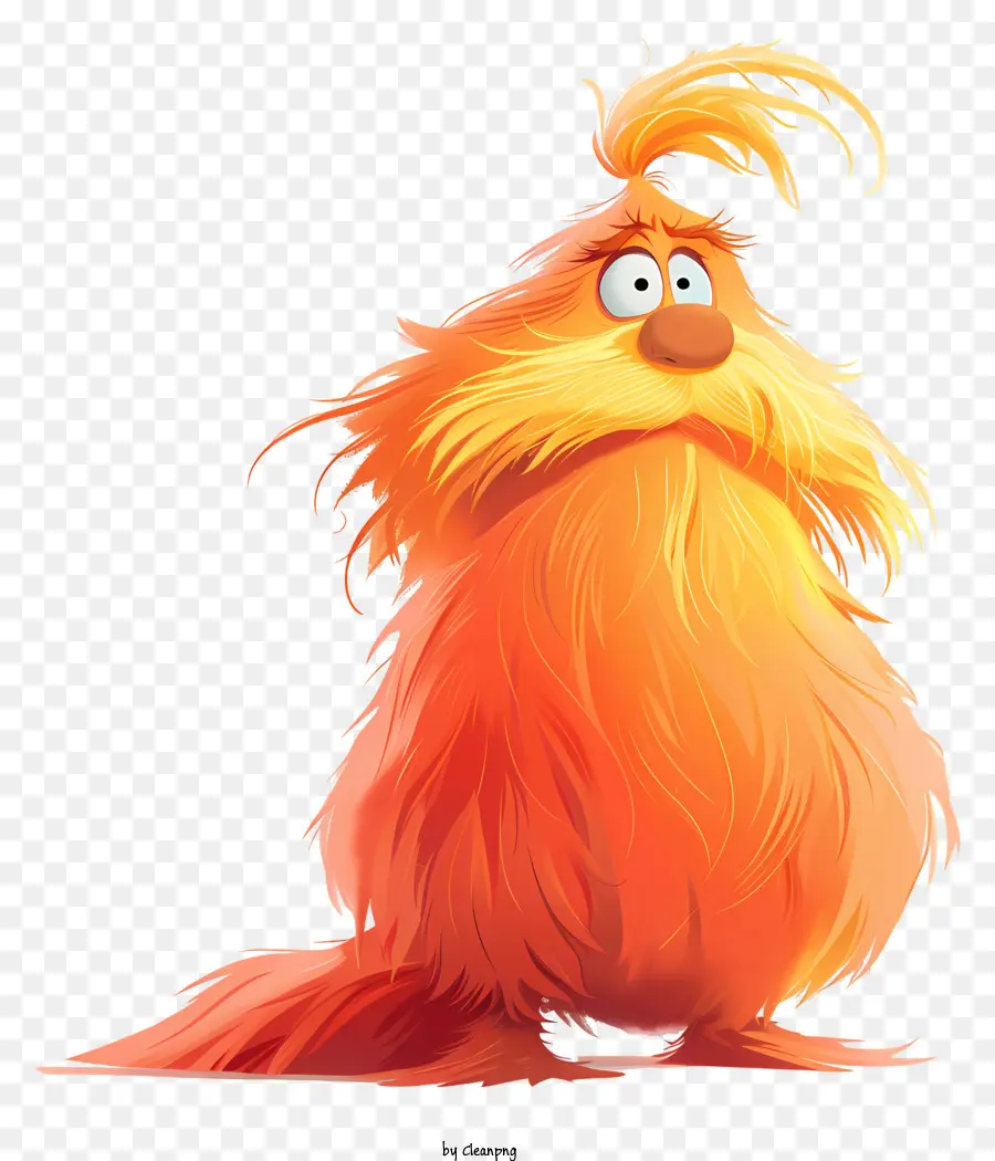 Lorax，Créature à Fourrure Orange PNG