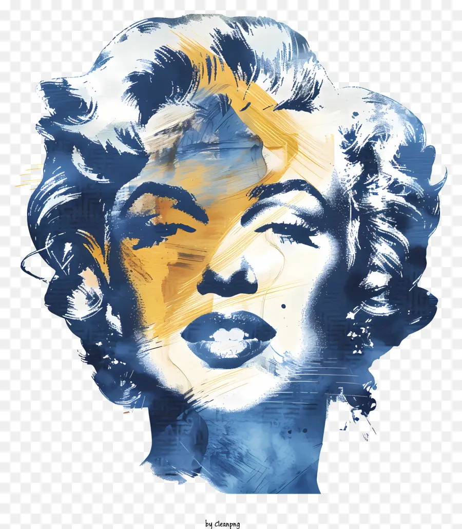 Marilyn Monroe，Portrait De Femme Abstraite PNG