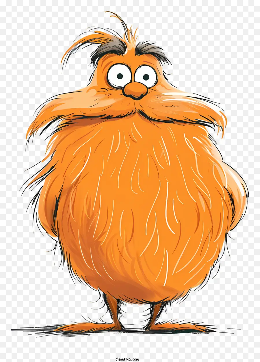 Lorax，Créature Orange PNG