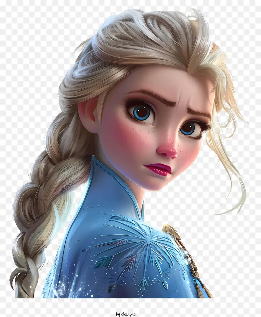 Elsa，Fille Blonde PNG