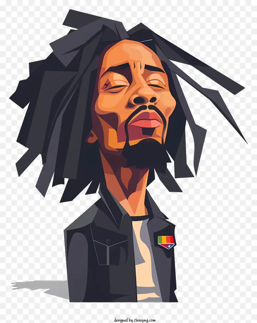 Bob Marley，Personnage De Dessin Animé PNG