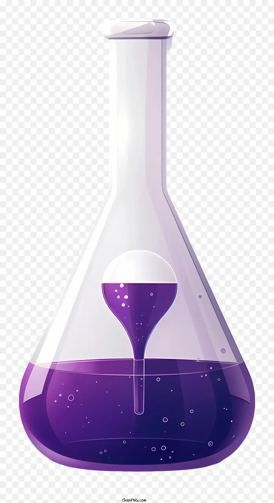 Flacon De Laboratoire，Liquide Violet PNG
