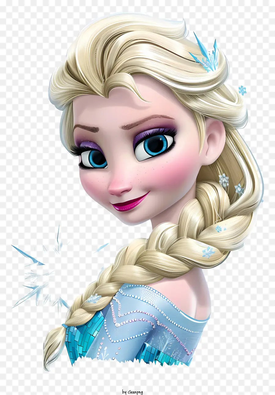 Elsa，Fille Blonde PNG