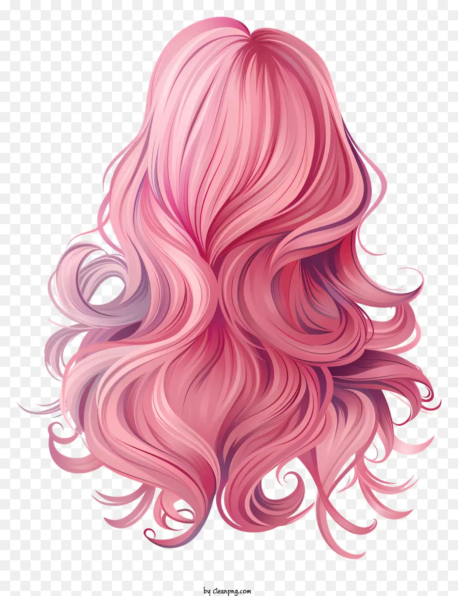 Fille De Printemps Backshot，Cheveux Roses PNG