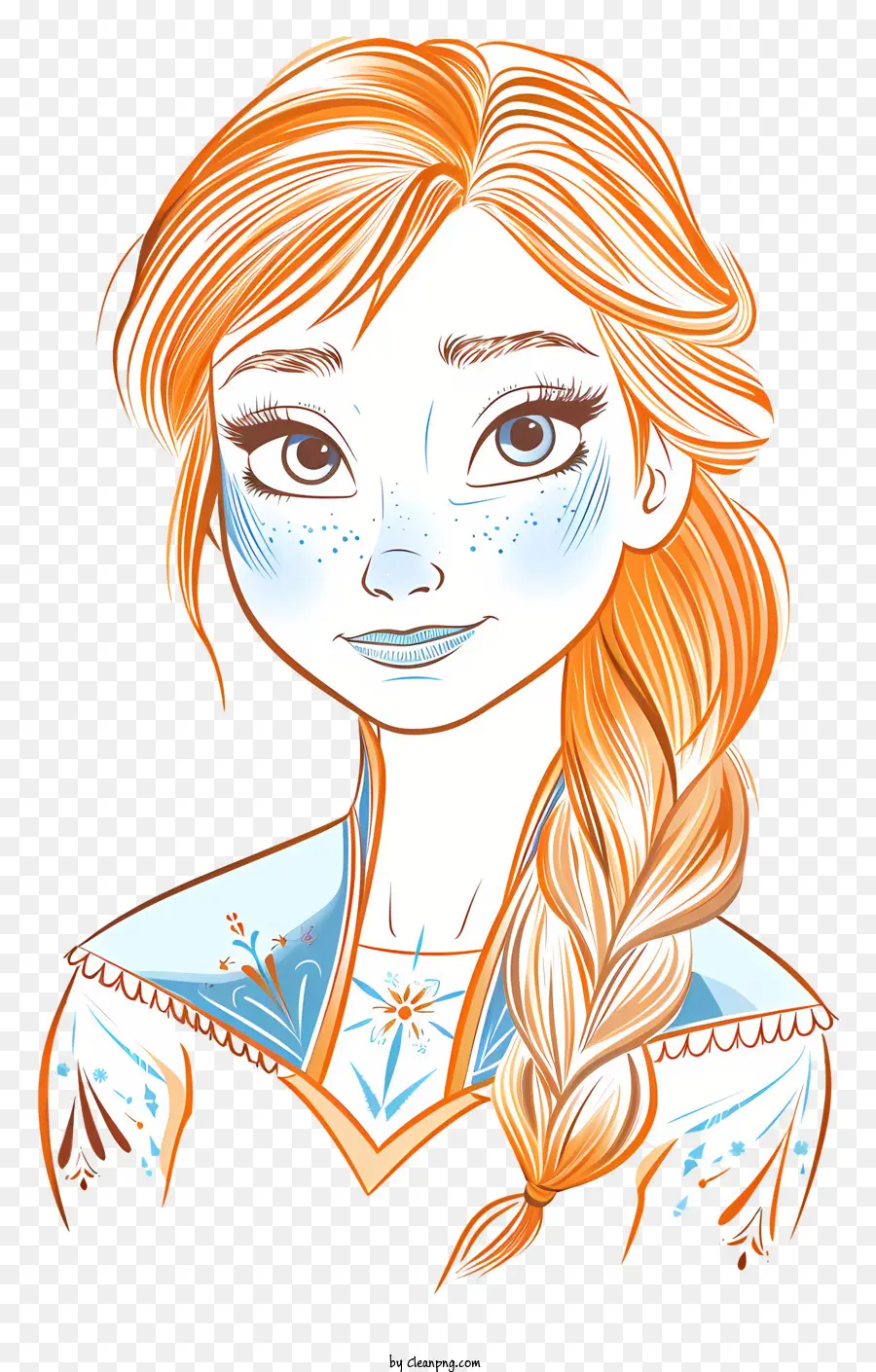 Frozen Anna Princess，Personnage Féminin PNG