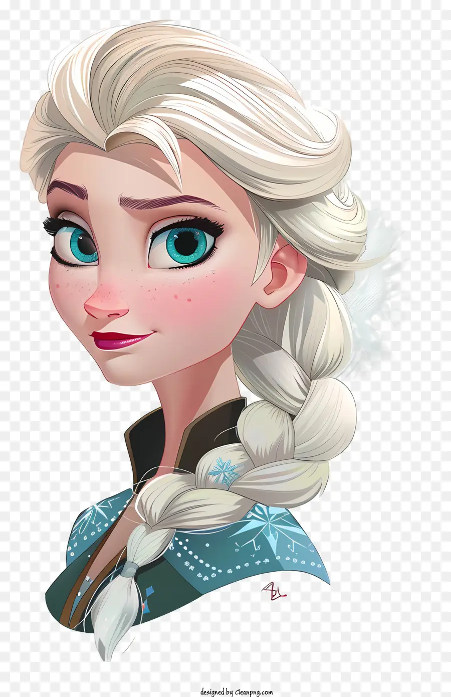 Elsa，Fille Blonde PNG