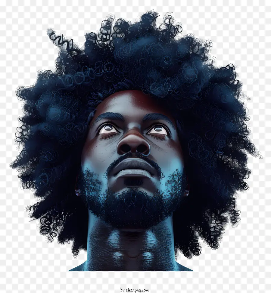 Coiffure Homme，Cheveux Bouclés PNG