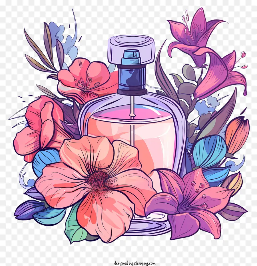 Journée Du Parfum，Flacon De Parfum Coloré PNG