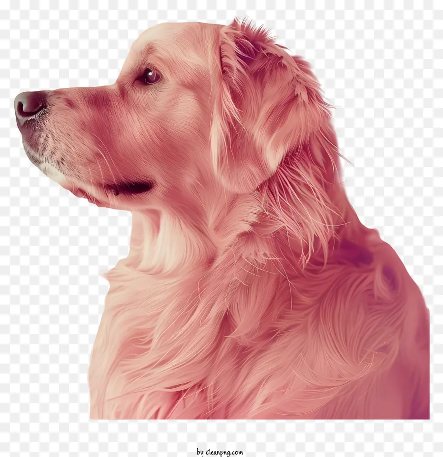 Golden Retriever，Peinture Numérique PNG