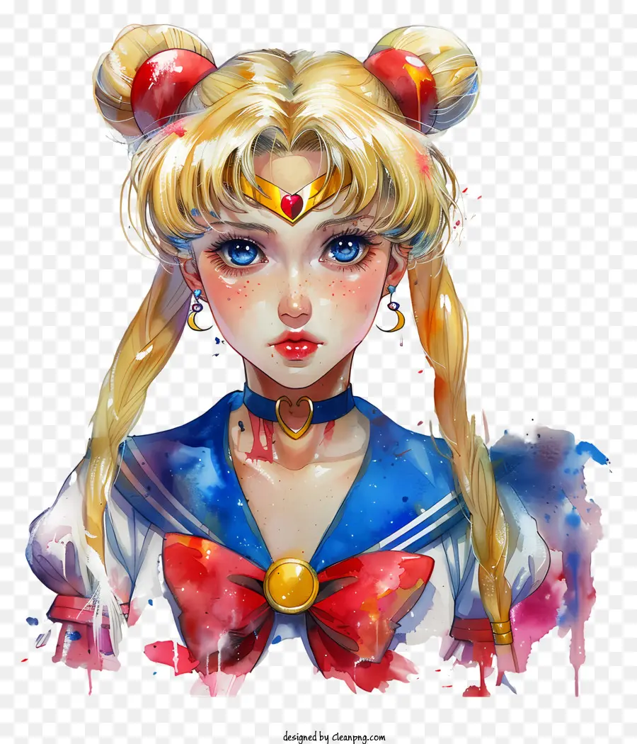 Sailor Moon，Les Cheveux Blonds PNG