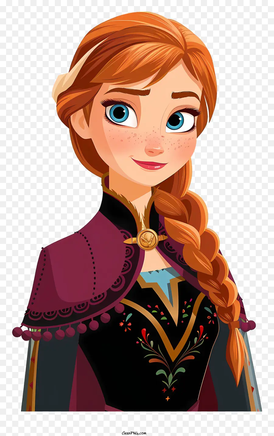 Frozen Anna Princess，Femme PNG