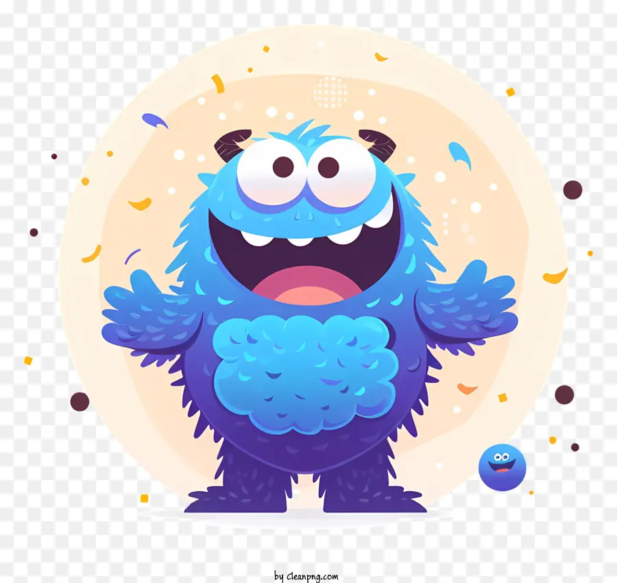 Monster Cookie，Monstre Bleu PNG