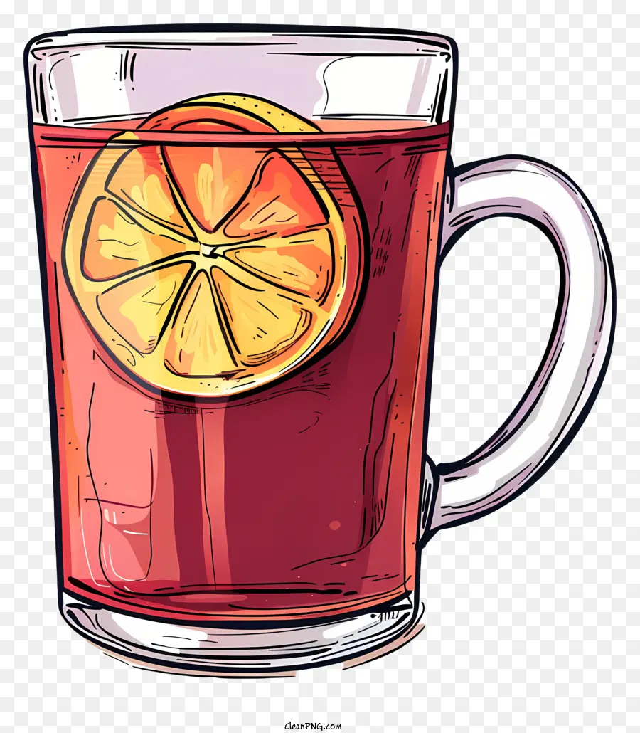 Thé Au Citron，Tasse PNG