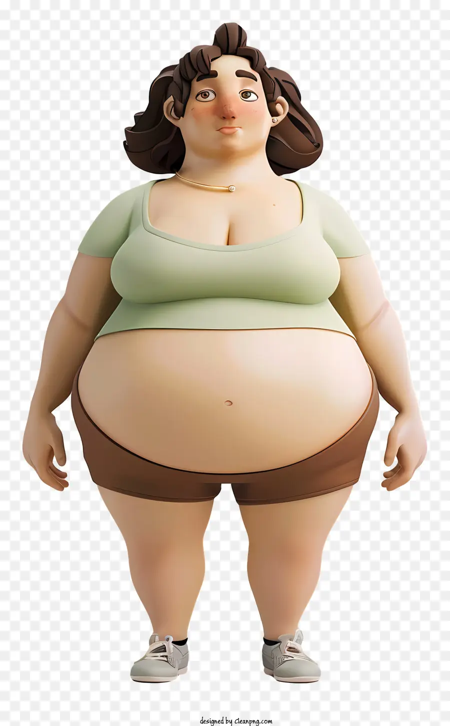 Dessin Animé Féminin D'obésité，L'obésité PNG