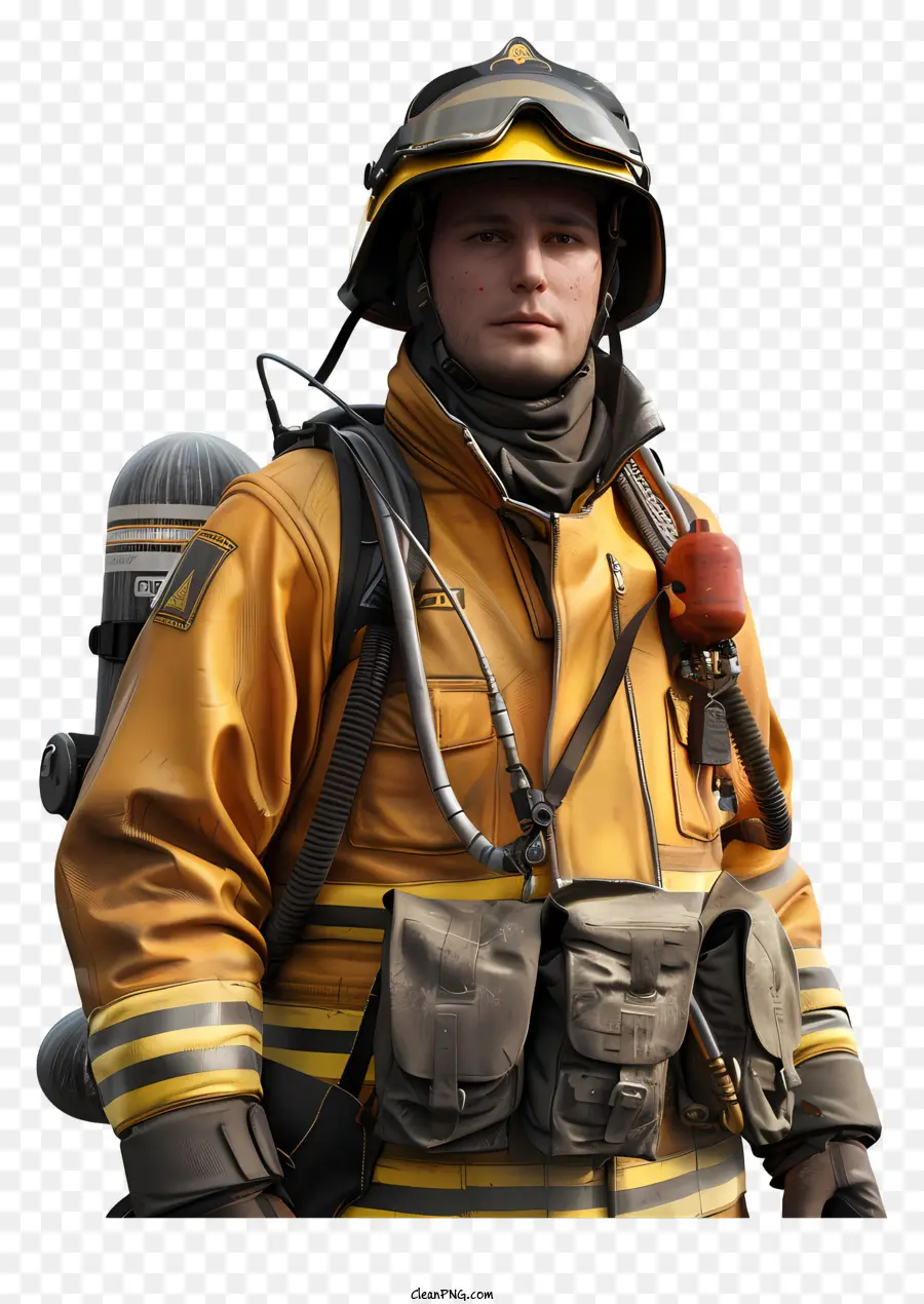 Pompier，Costume De Lutte Contre Les Incendies PNG