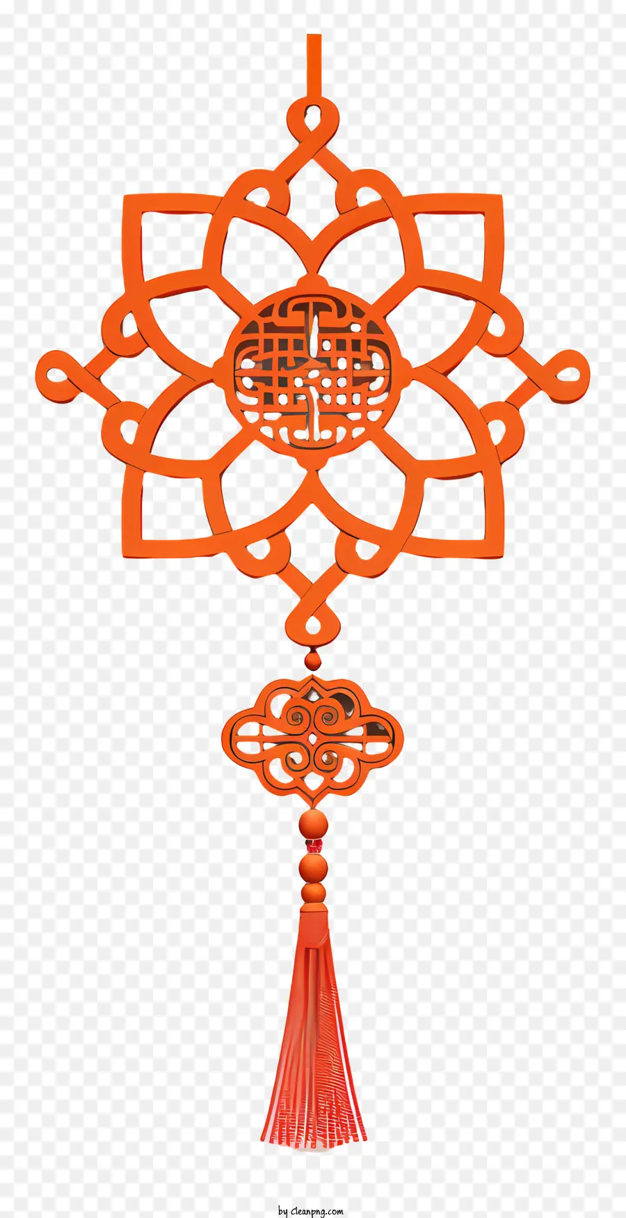Noeud Chinois，Glands Orange PNG