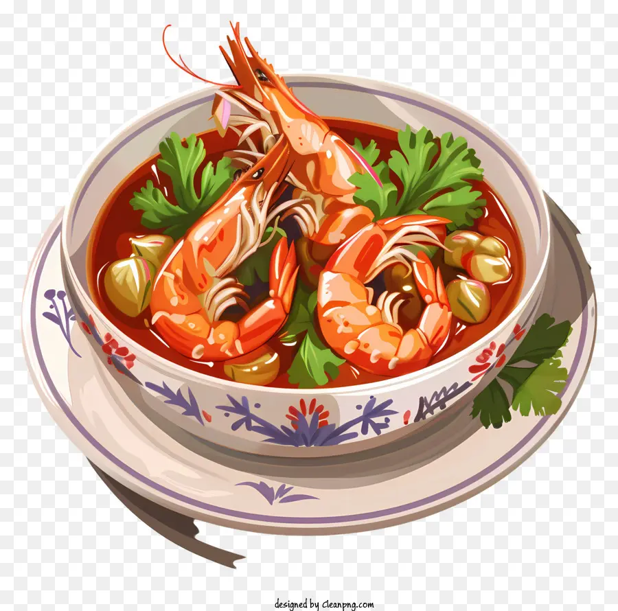 Tom Yum Goong，Soupe De Crevettes PNG