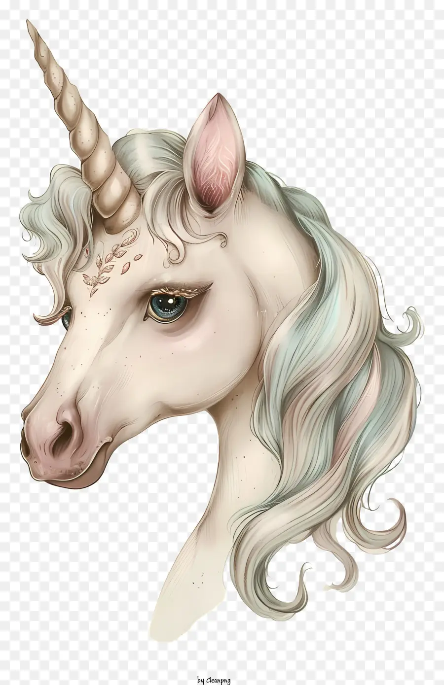 Licorne，Blanc PNG