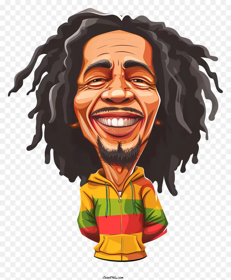 Bob Marley，Homme Souriant PNG