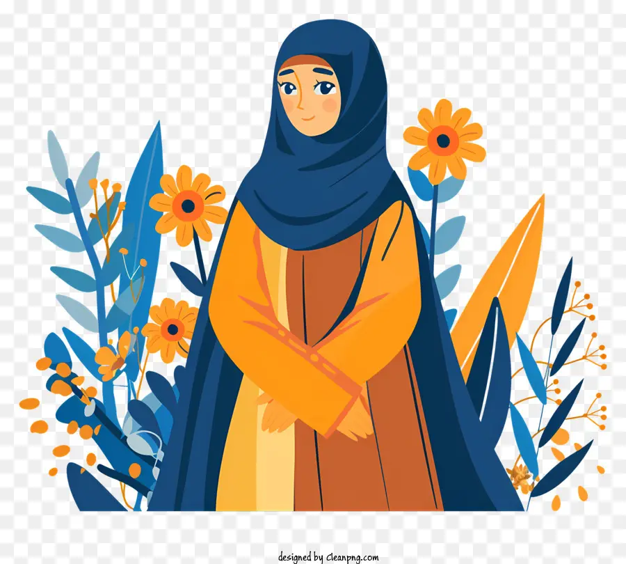 Dessin Animé Fille Musulmane，Femme En Hijab PNG