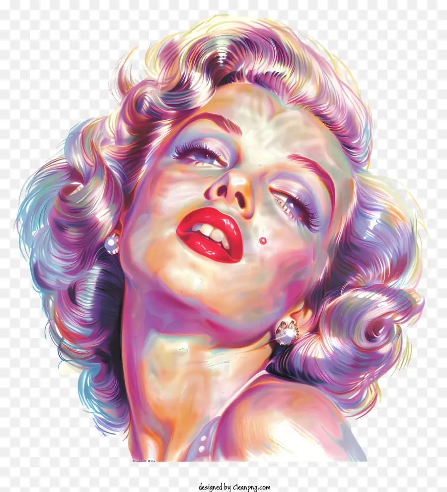 Marilyn Monroe，Les Cheveux Bouclés PNG