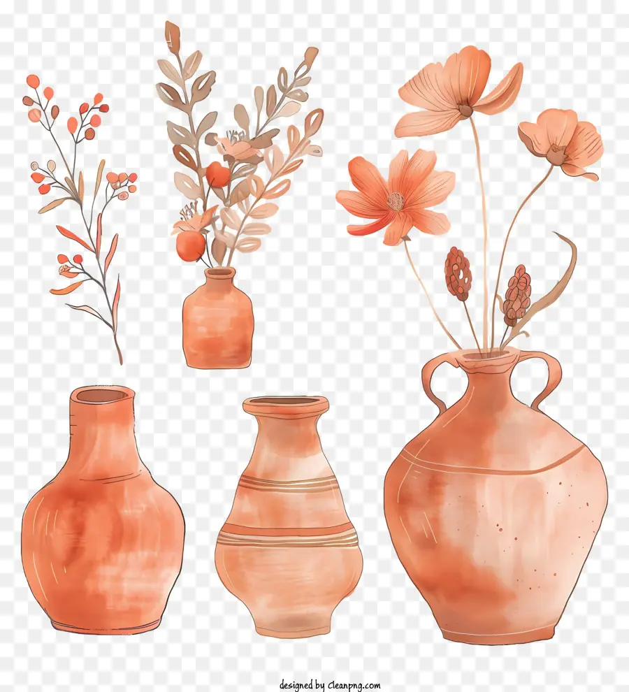 Terra Cotta，Vases PNG