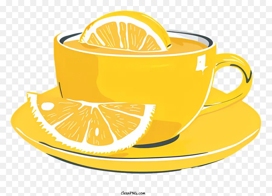 Thé Au Citron，Tasse PNG