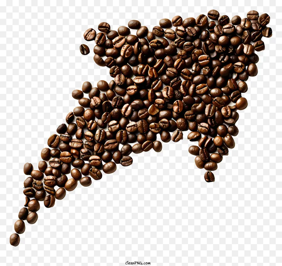 Flèche De Grains De Café，Café En Grains PNG