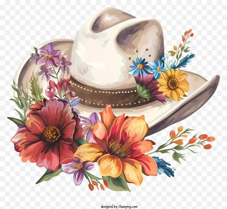 Boho，Chapeau De Cowboy Blanc PNG