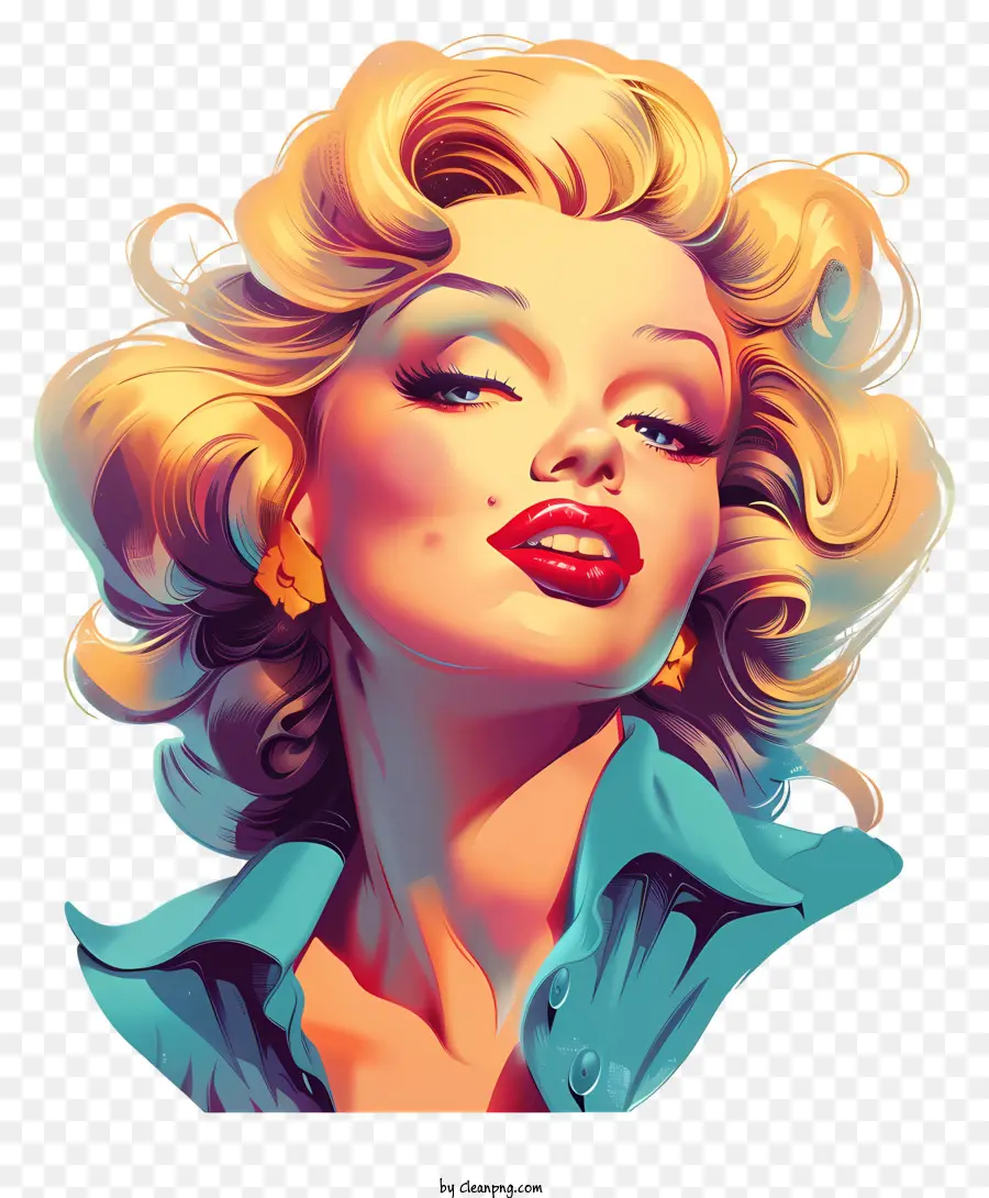 Marilyn Monroe，Les Cheveux Blonds PNG