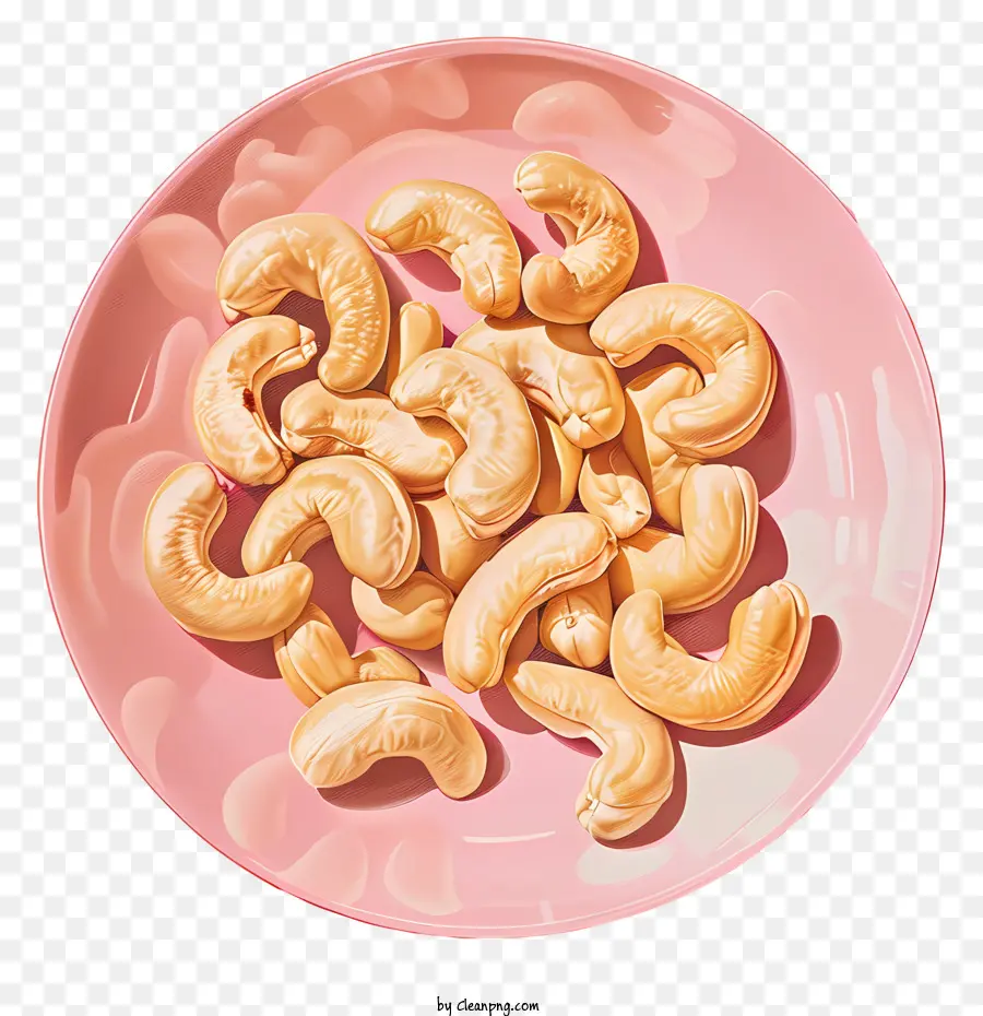 La Noix De Cajou，Assiette Rose PNG