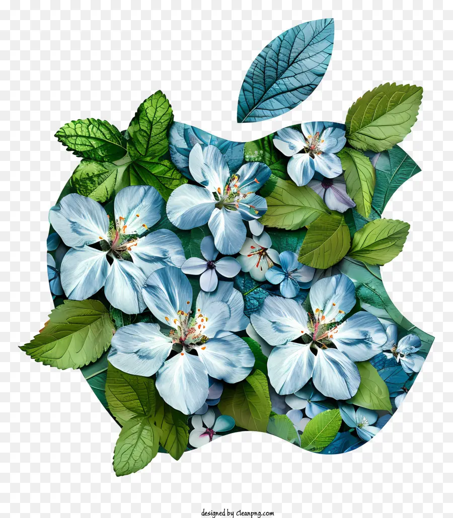 Logo Apple，Design Floral PNG
