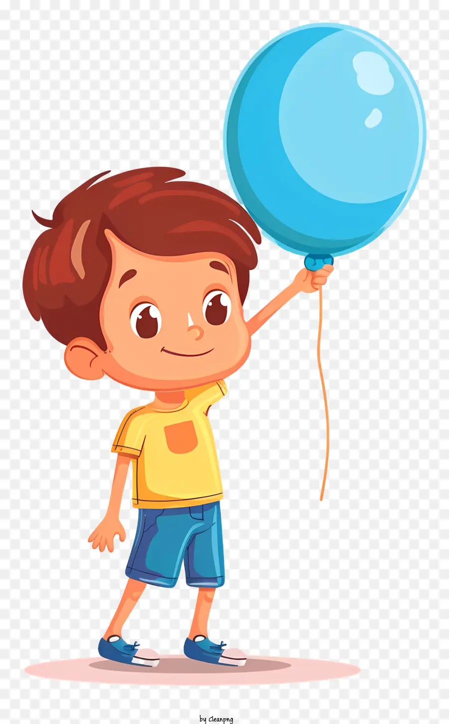 Garçon Tenant Un Ballon，Enfant PNG