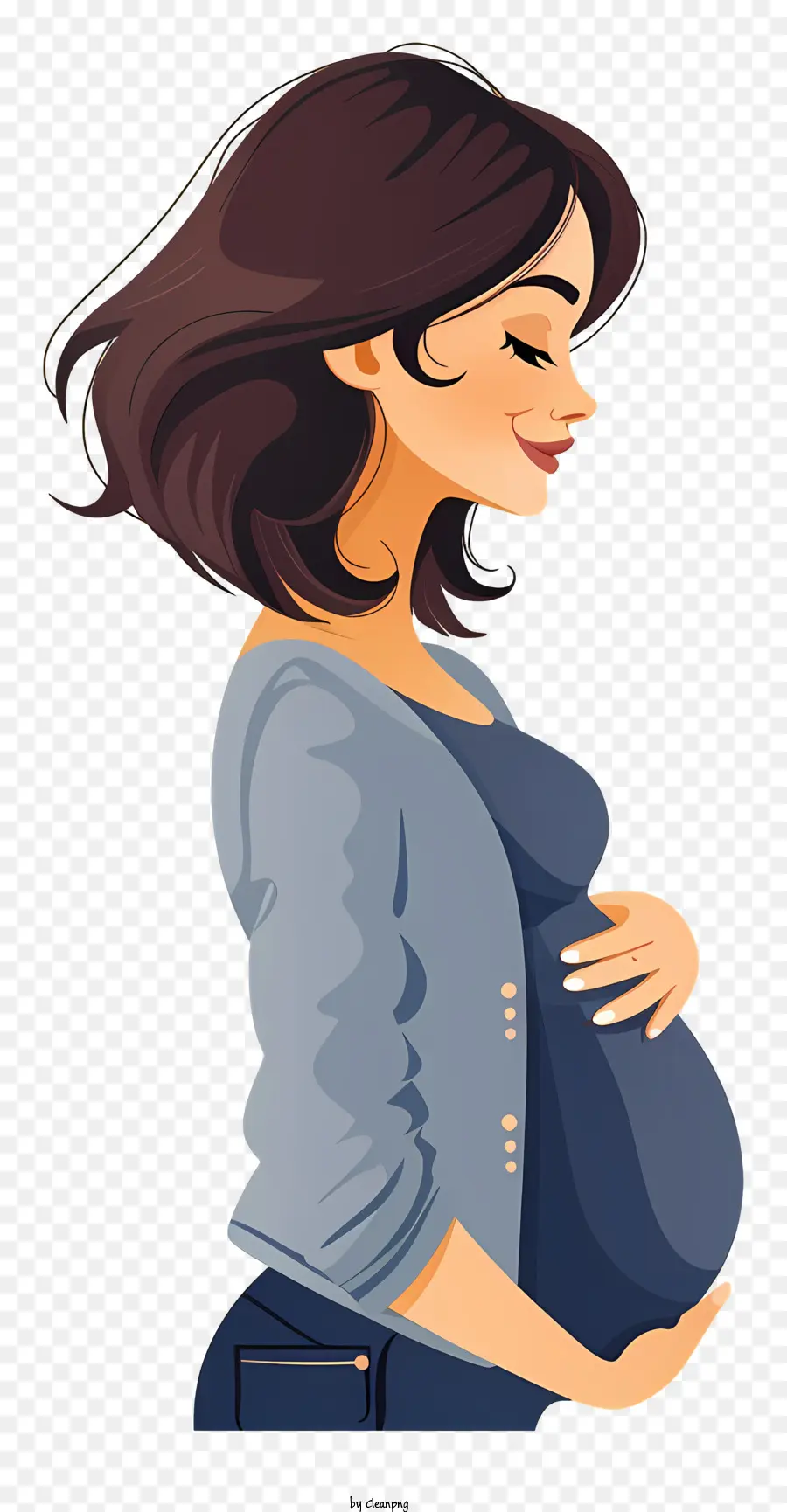 Dessin Animé Femme Enceinte，Femme Enceinte PNG