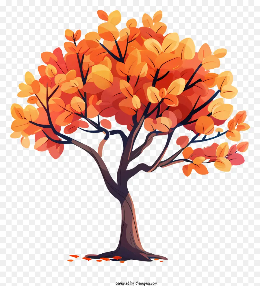 Arbre D'automne，Feuilles PNG