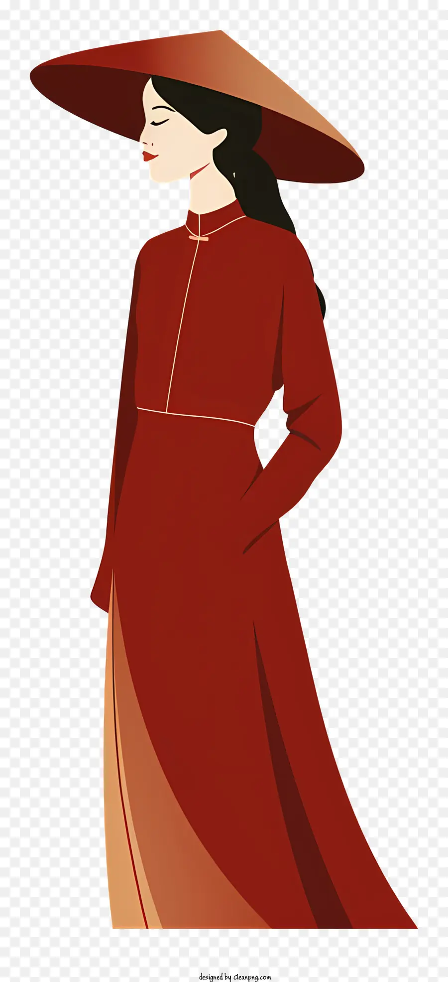 Robe Longue，Femme En Robe Rouge PNG