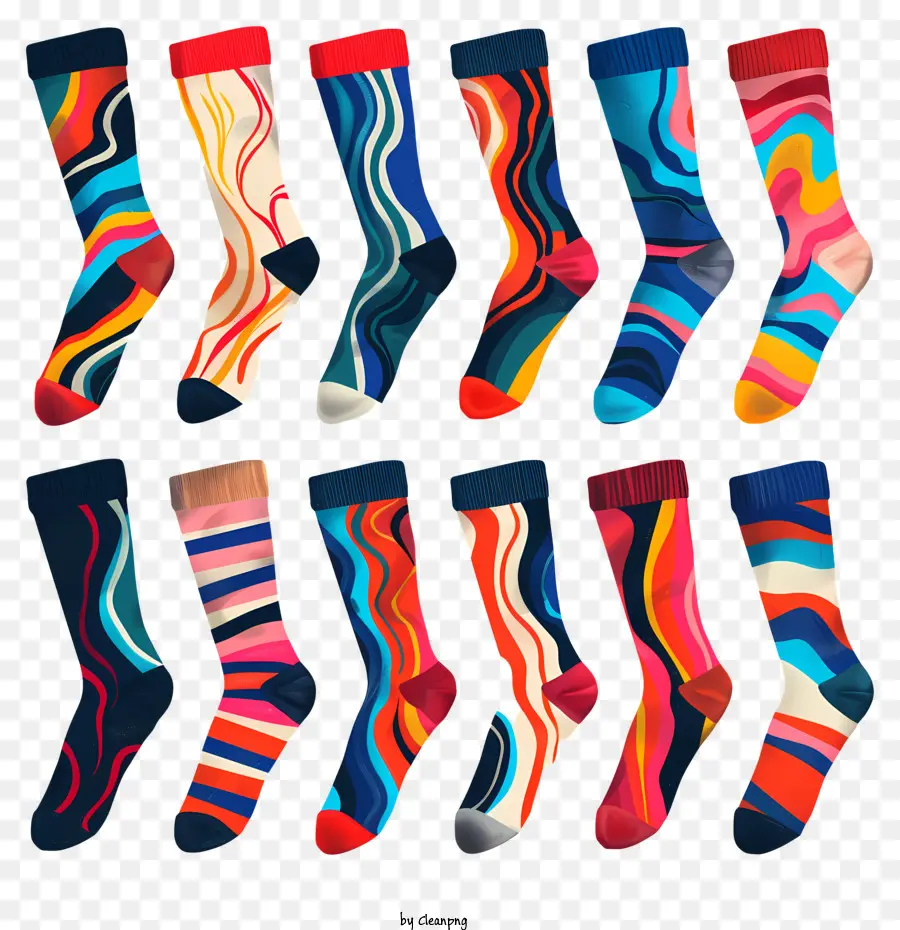 Beaucoup De Chaussettes，Chaussettes Colorées PNG