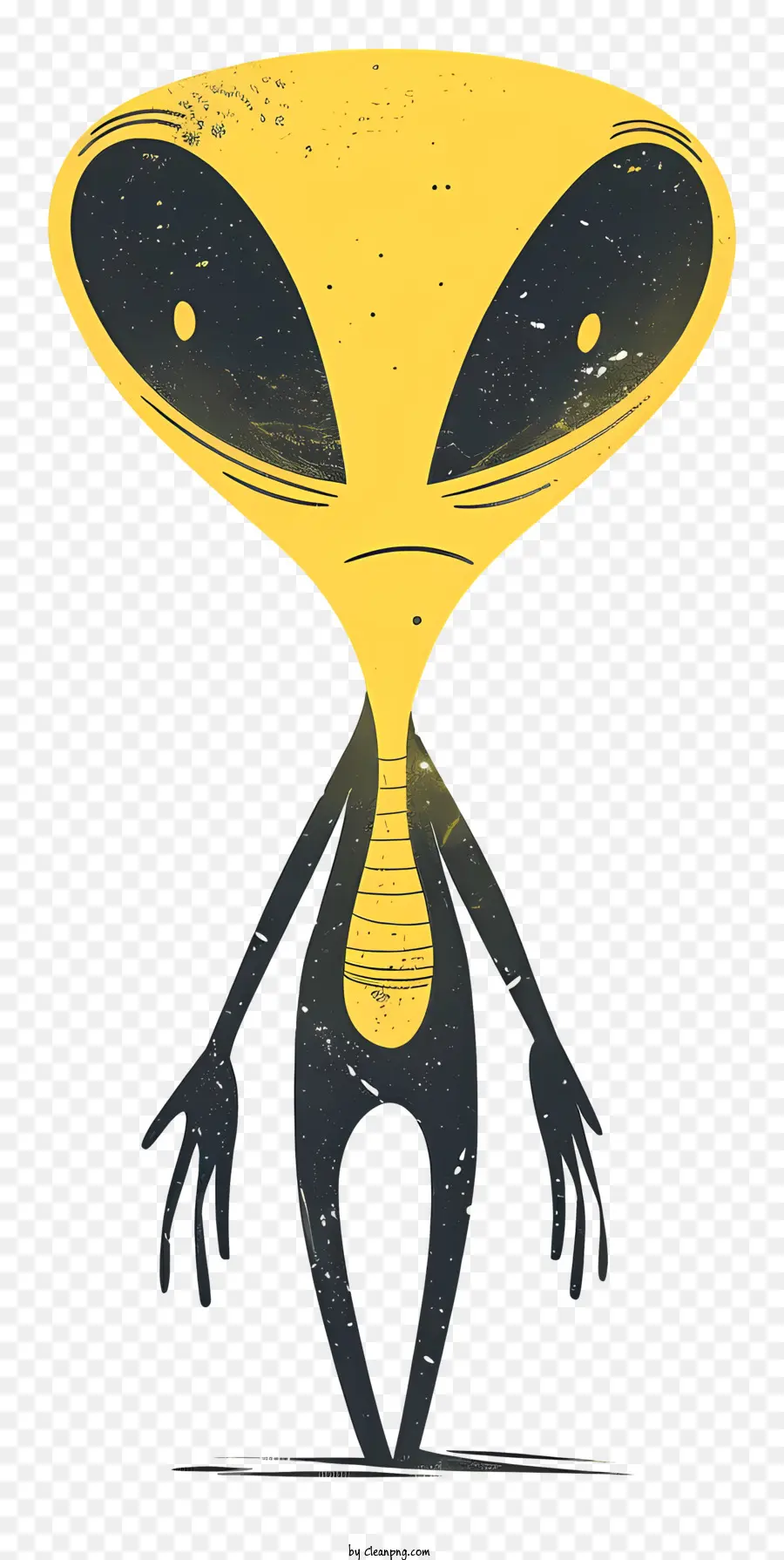 Dessin Animé Extraterrestre，Extraterrestre Jaune PNG