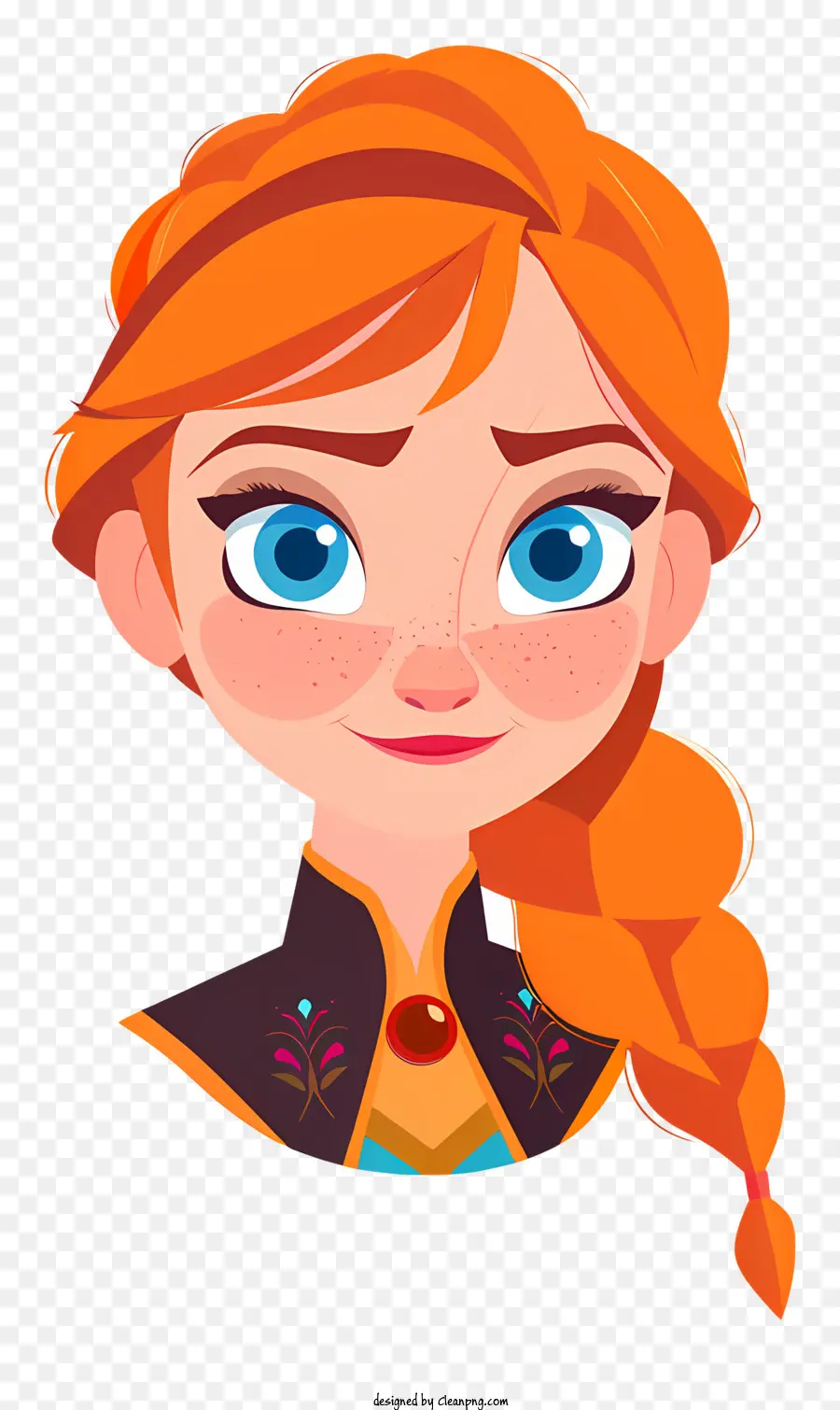 Frozen Anna Princess，L'anime PNG