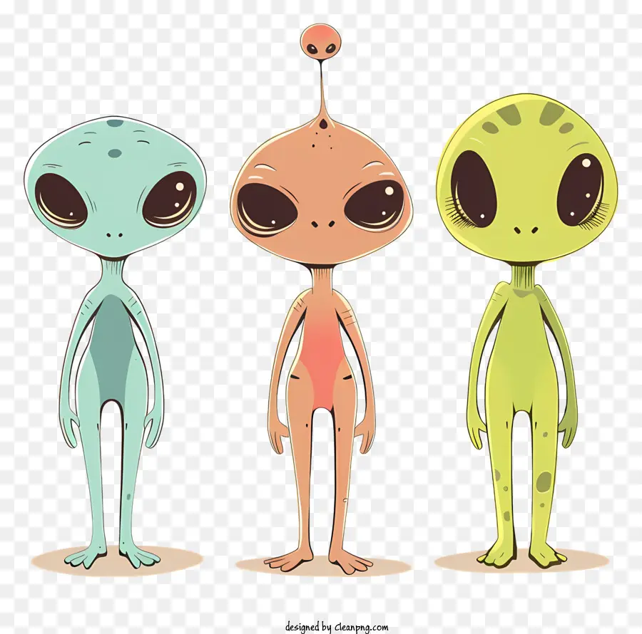 Dessin Animé Extraterrestre，Extraterrestres Mignons PNG