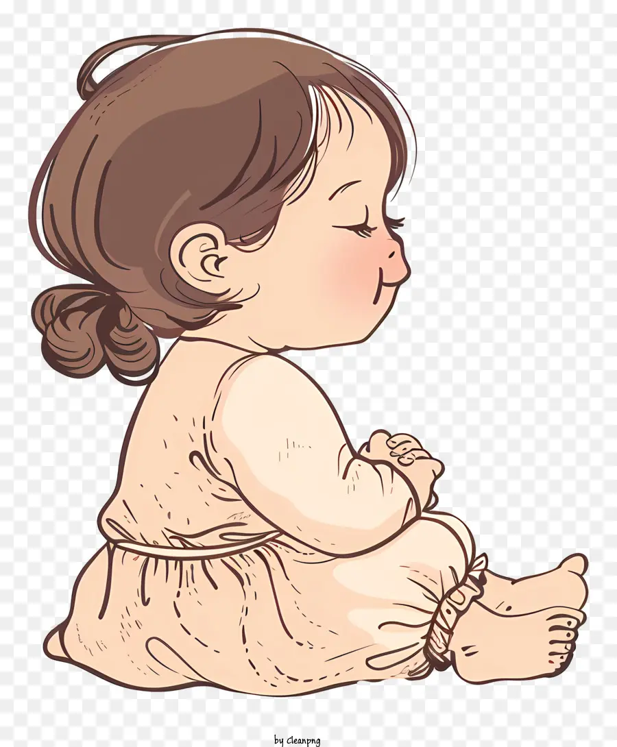 Petite Fille，Bébé Mignon PNG