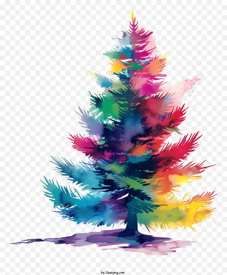 Sapin，Arbre De Noël Coloré PNG