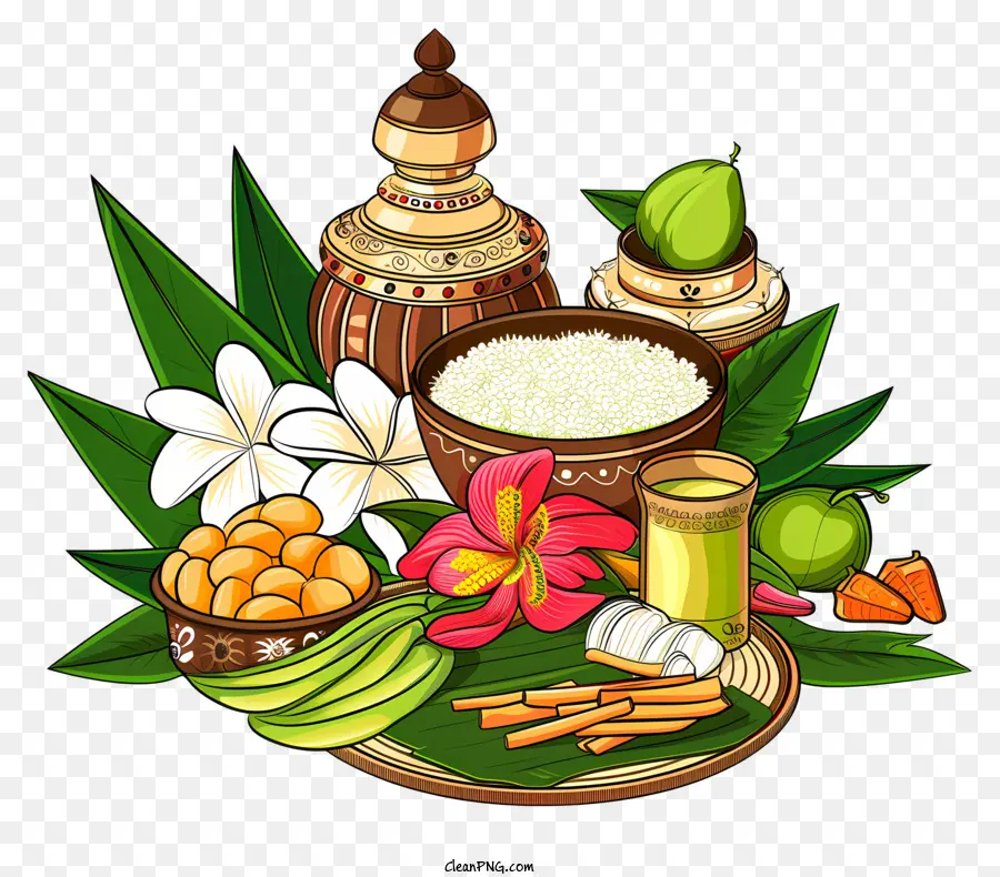 Heureux Ugadi，La Nourriture PNG