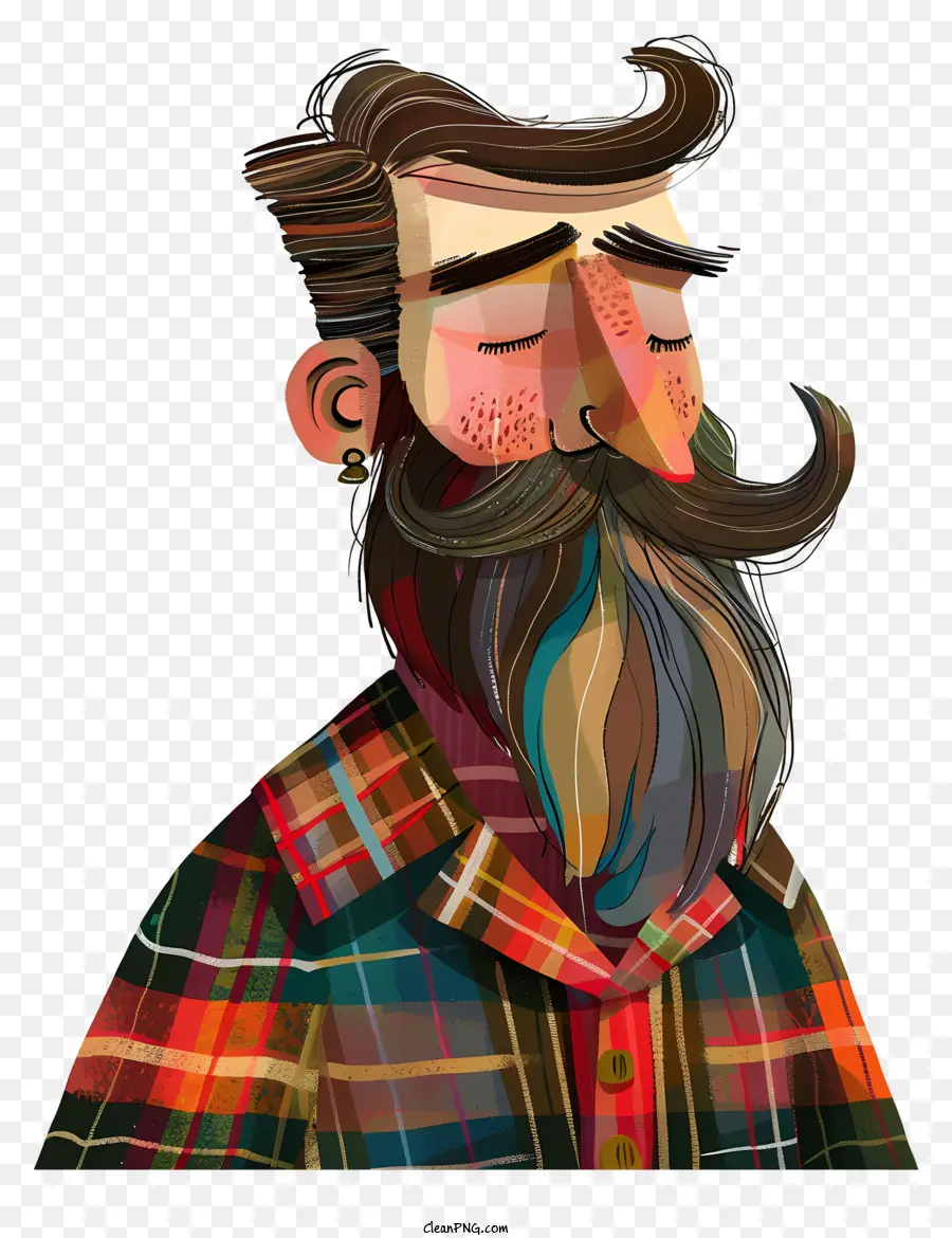 Journée Du Tartan，Barbu PNG