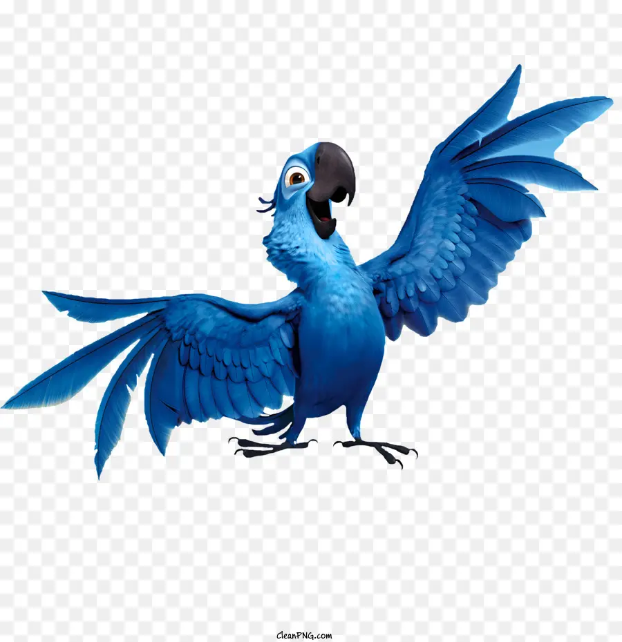 Oiseau，Perroquet Bleu PNG