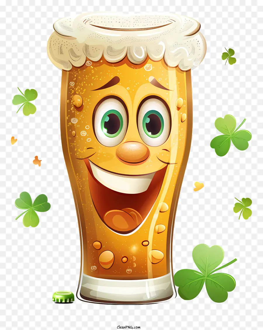 Jour De La Saint Patrick，Verre De Bière Heureux PNG