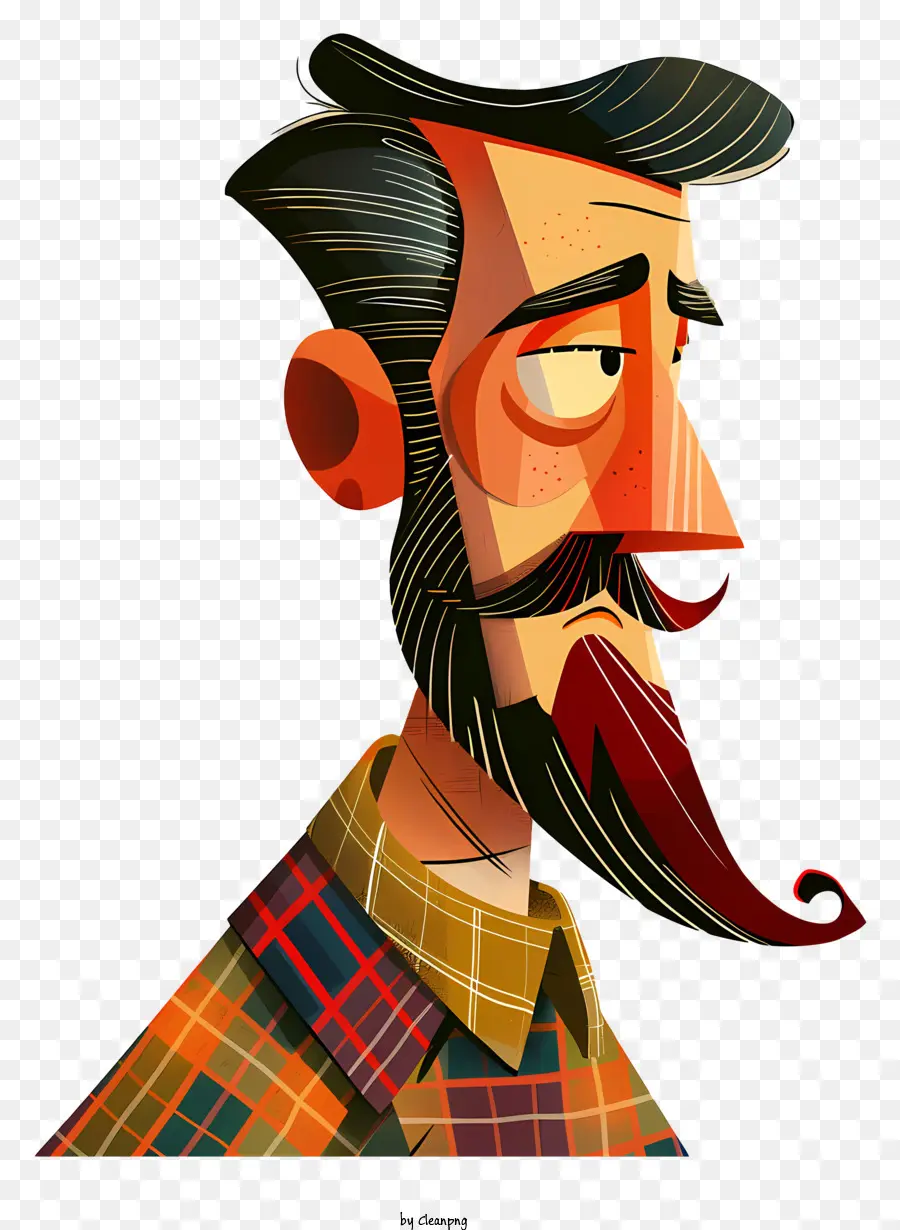 Journée Du Tartan，Homme à Barbe PNG