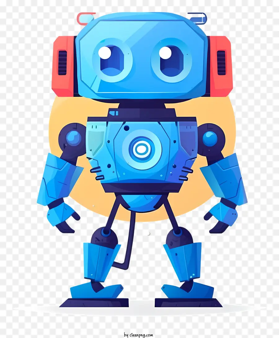 Robot Assistant，Robot Bleu PNG